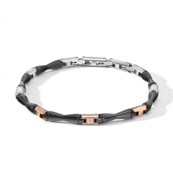 Bracciale Acciaio e PVD rosè