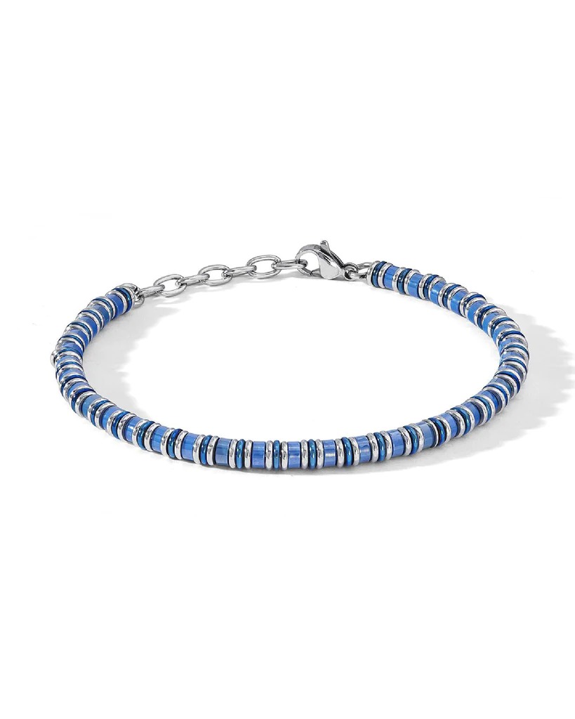 Bracciale Uomo Acciaio Ceramica Blu Comete UBR1106