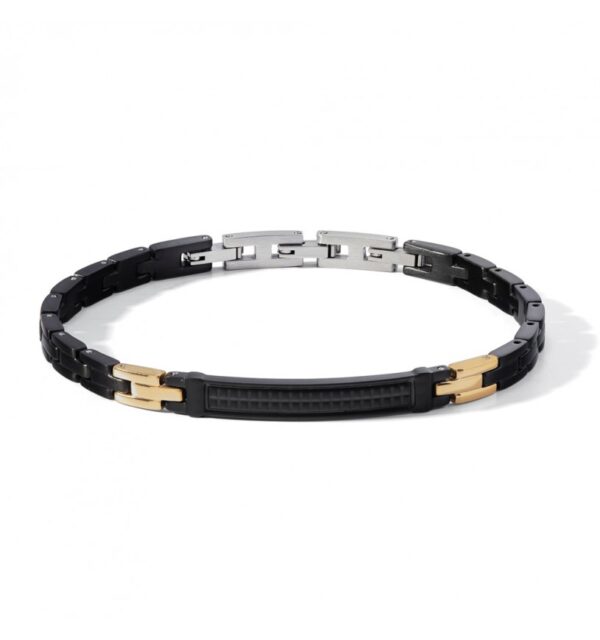Bracciale Uomo Acciaio Nero Comete UBR1123