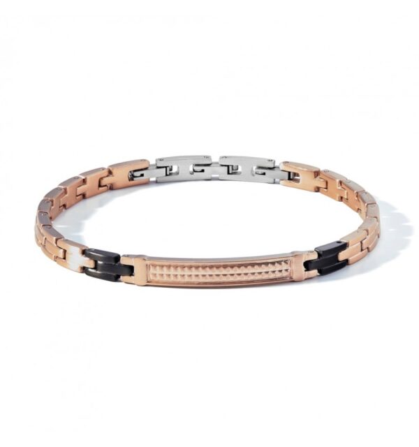 Bracciale Uomo Acciaio Rosè Comete UBR1124