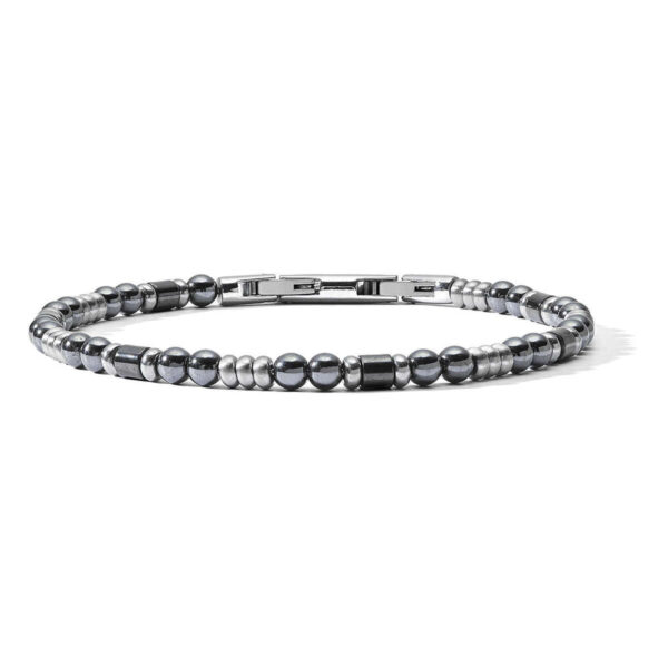 Bracciale Uomo Acciaio Ematite Nera Comete UBR925