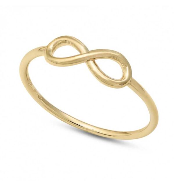 Anello "Infinito" Oro Giallo Ambrosia AAZ112