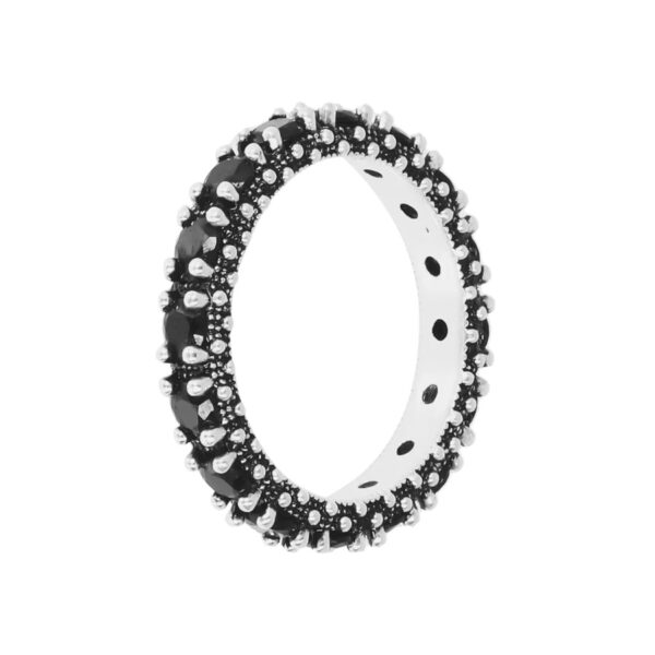 Anello Spinello Nero Albert M WSOX00423.BS-12