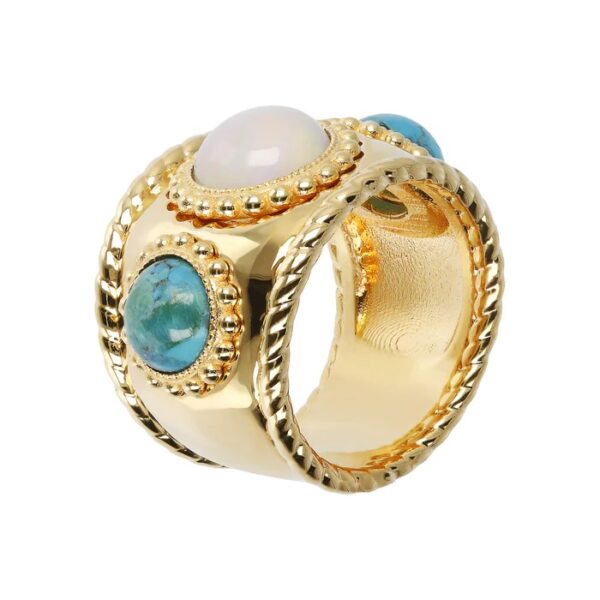 Anello Bronzo Dorato Etrusca WSET00407.YG-16