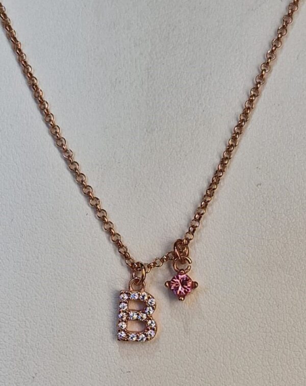 Collana Iniziale "B" Pavè Versari Accessories