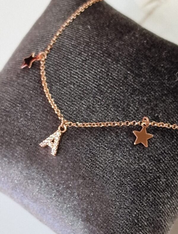 Bracciale Iniziale "A" Pavè Versari Accessories