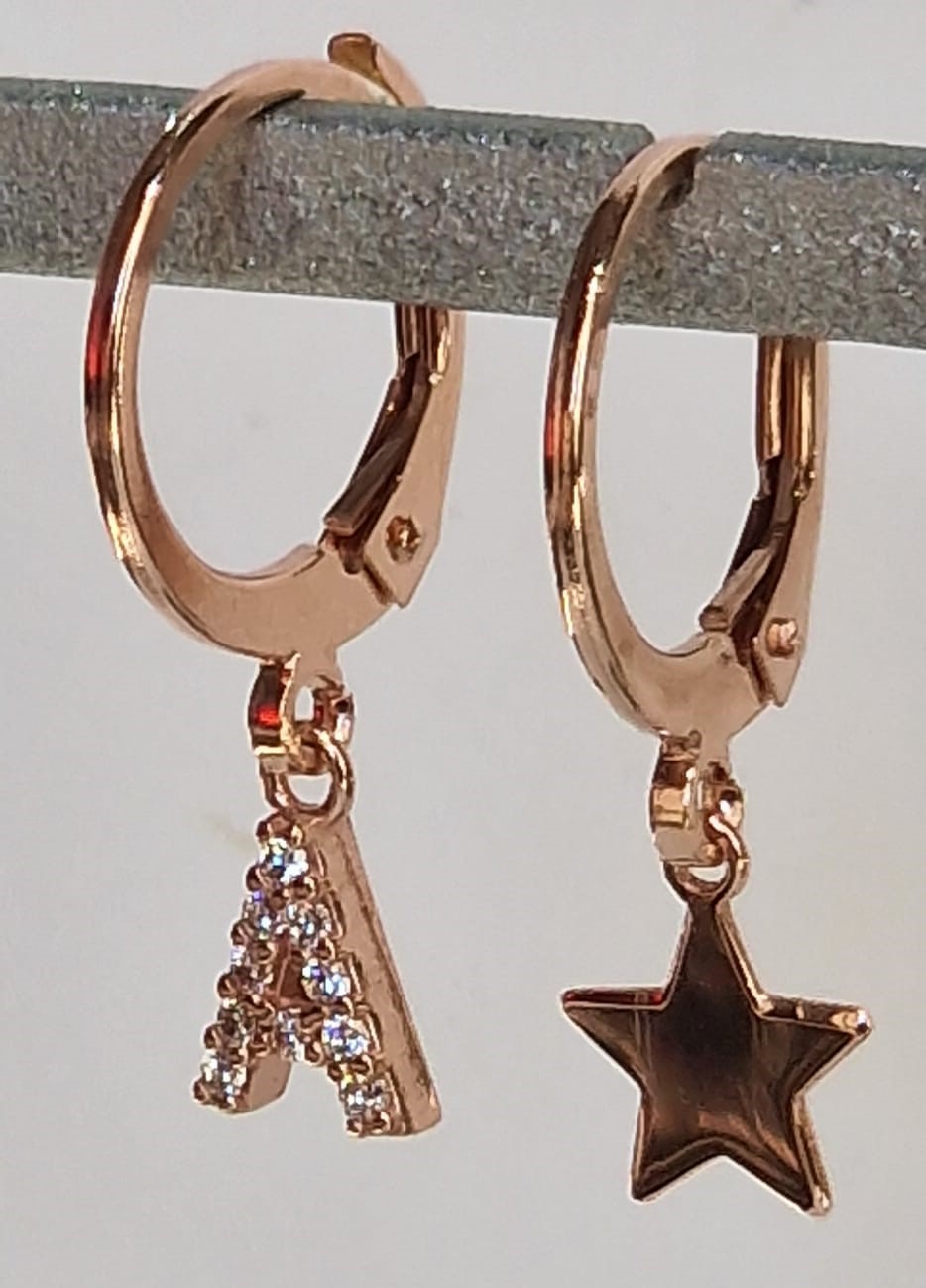 Orecchini Iniziale "A" Pavè Versari Accessories