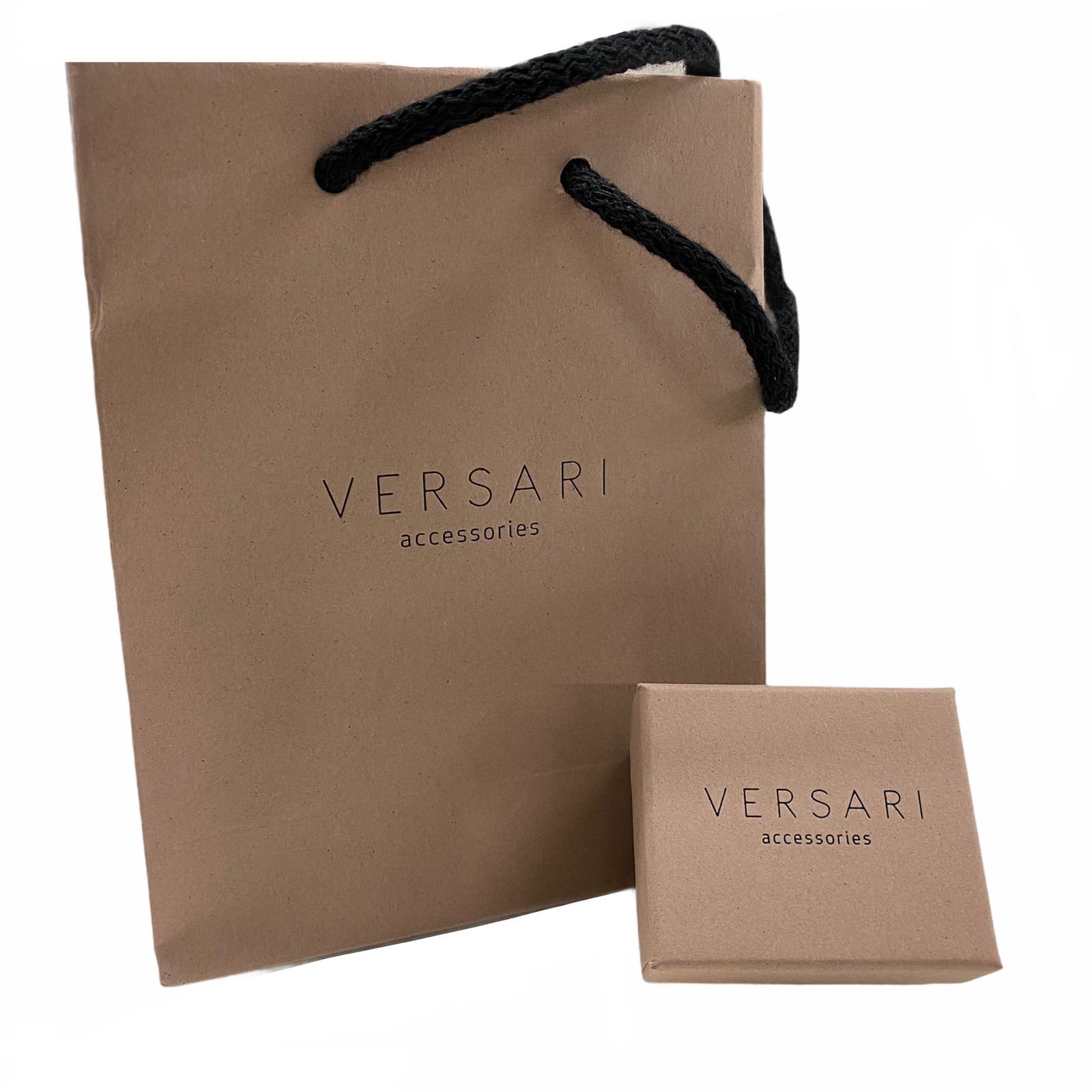 Orecchini Iniziale "A" Pavè Versari Accessories - immagine 2