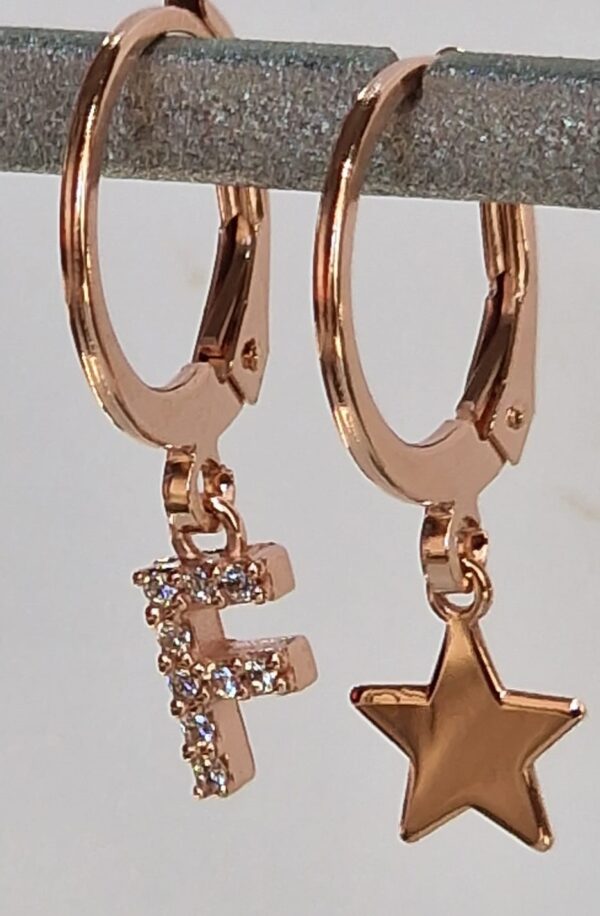 Orecchini Iniziale "F" Pavè Versari Accessories