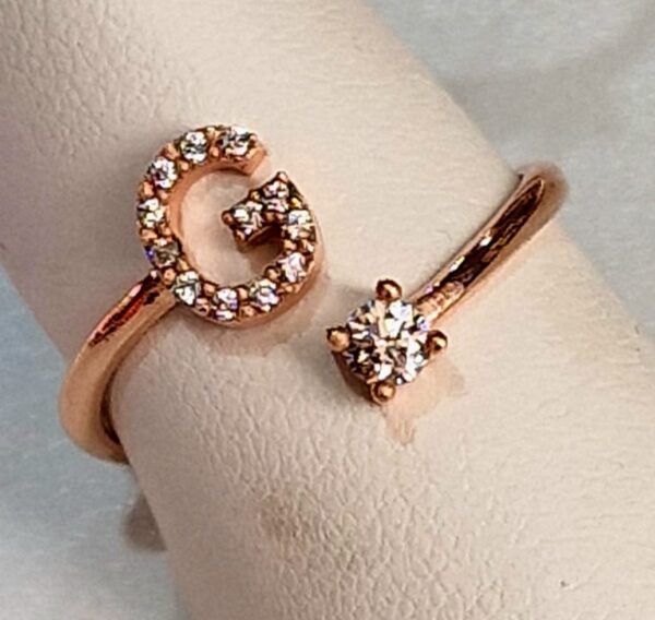 Anello Iniziale "G" Contrariè Versari Accessories