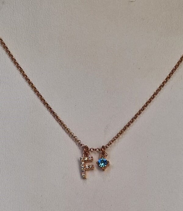 Collana Iniziale "F" Pavè Versari Accessories