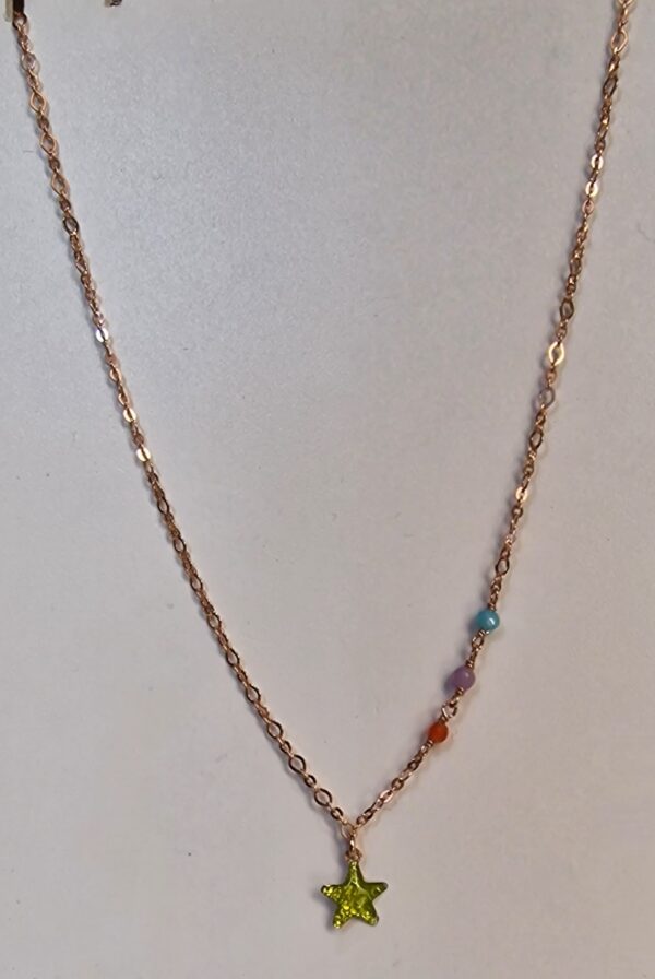 Collana Pendente Stella Verde Sacramore