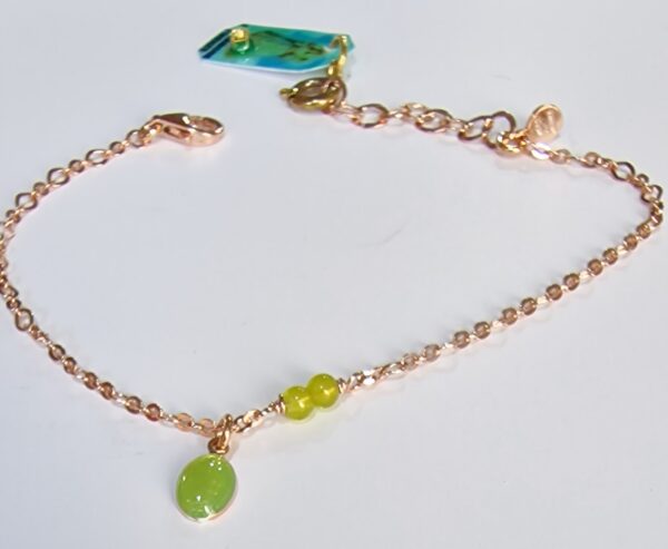 Bracciale Ciondolo Pietra Verde Sacramore