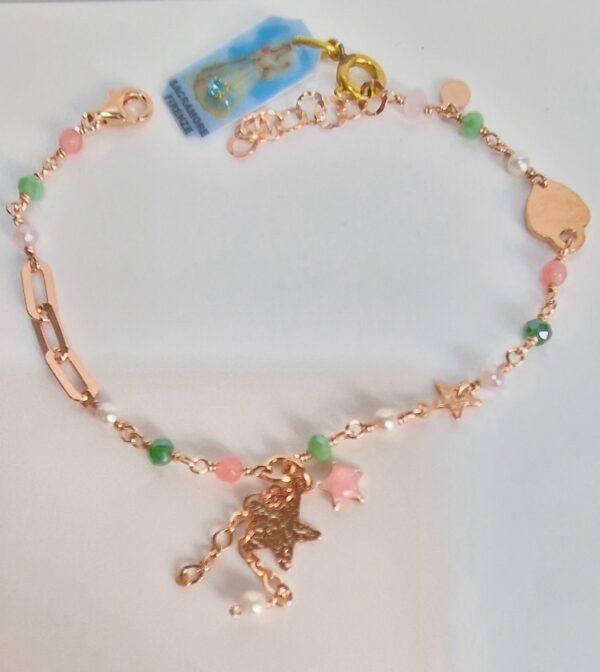 Bracciale Ciondolo Fiore Perle Sacramore