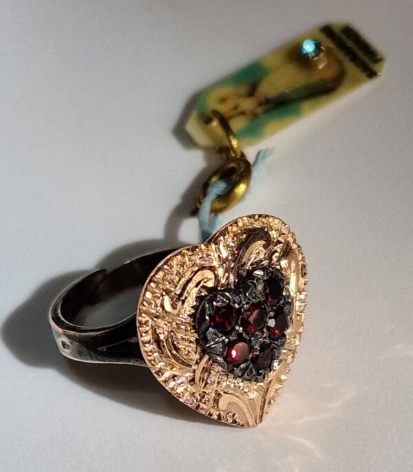 Anello Aperto Cuore mis.14 Sacramore