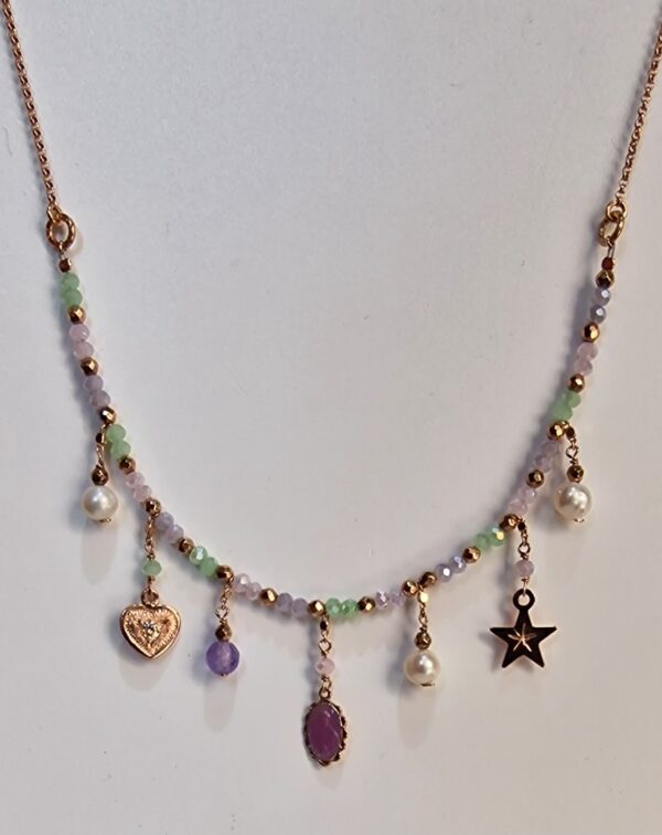 Collana Pietre Naturali Perle Sacramore