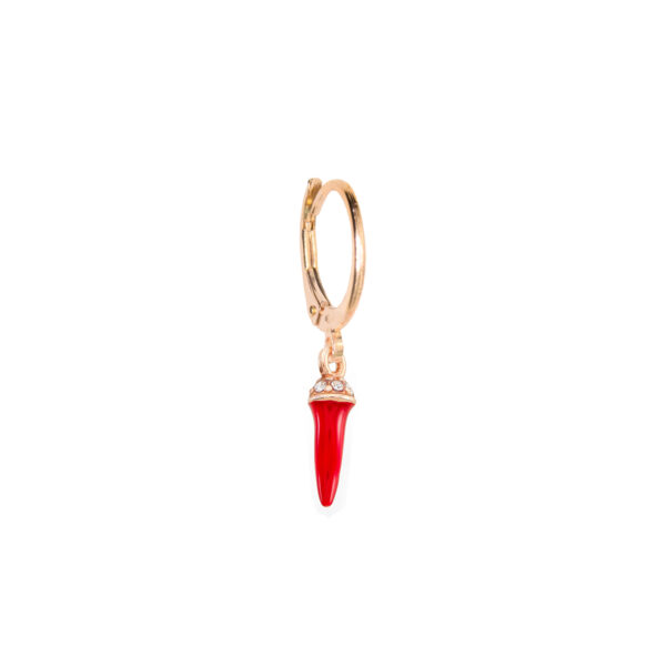 Mono Orecchina Corno Smaltato Versari Accessories