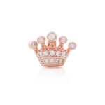 Charm Rose Gold Corona Cristalli 2Much Jewels