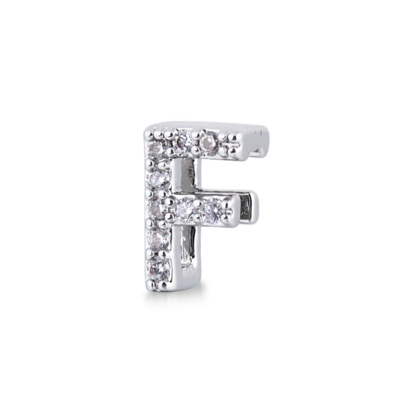 Charm Silver Lettera F 2MuchJewels