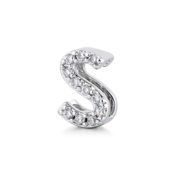 Charm Silver Lettera S 2MuchJewels