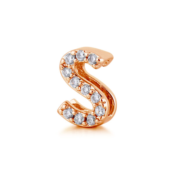 Charm Rose Gold Lettera S 2Much Jewels