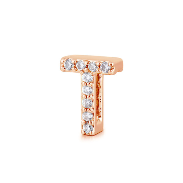 Charm Rose Gold Lettera T 2Much Jewels