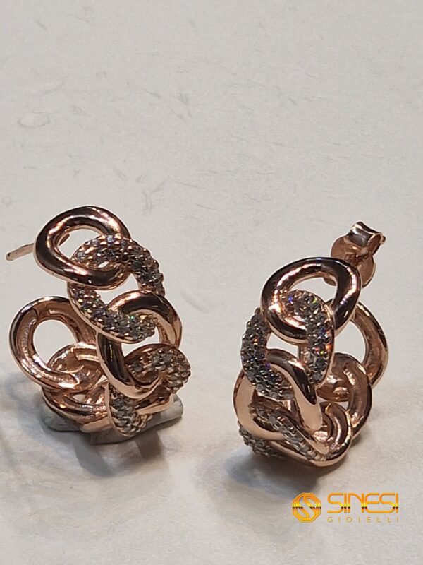 Orecchini Argento 925 Con Zirconi Bianchi LABRIORO