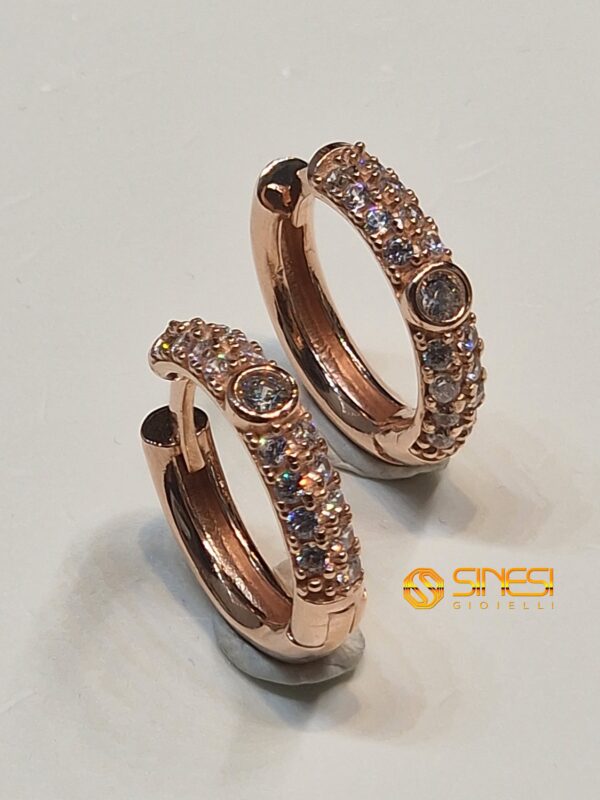 Orecchini Argento 925 Con Pietre Bianche LABRIORO