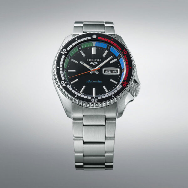 Orologio Seiko 5 Automatique Homme Noire Retro Col - immagine 2