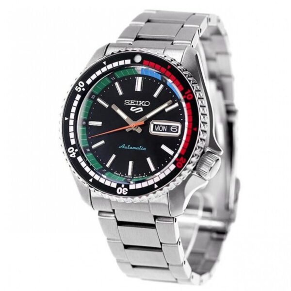 Orologio Seiko 5 Automatique Homme Noire Retro Col - immagine 3