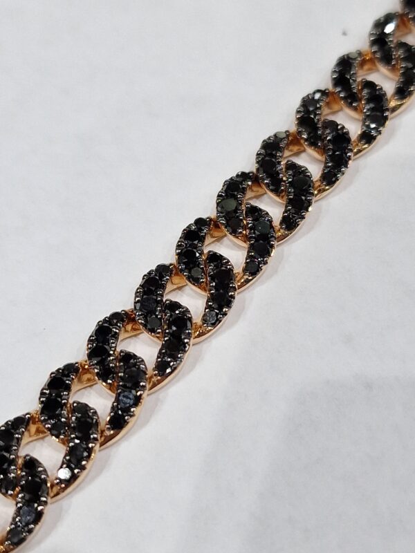 Bracciali Groumette Oro Giallo E Brillanti Neri CR
