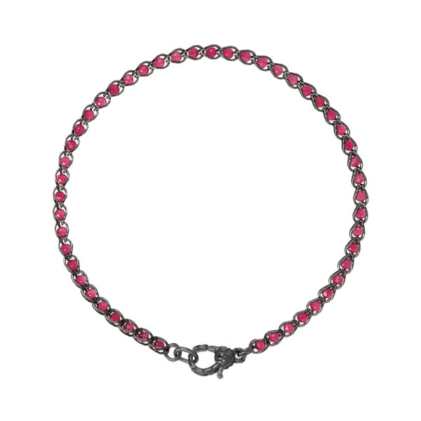 Bracciale Squama Chain  With Black CZ 20 CM Albert