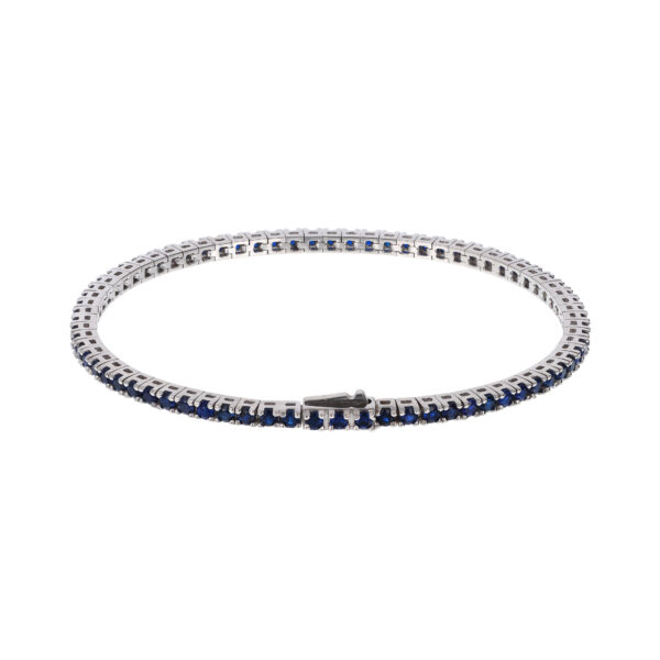 Bracciale Tennis con Cubic Zirconia Blu 19 cm Albe