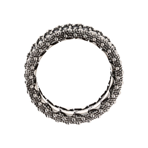 Anello a Fascia con Spinello Nero - immagine 2