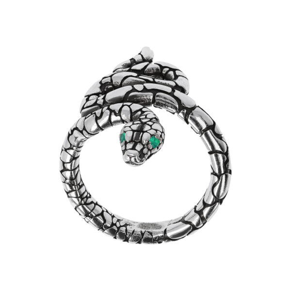 Anello Serpente Pietra Naturale - immagine 2