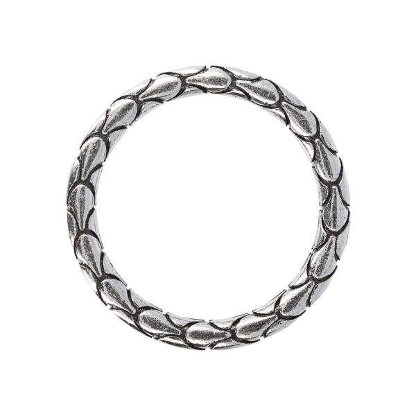 Anello Fedina Texture Sirena con Riviera in Cubic - immagine 3