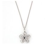 Collier pendente fiore pavè diamanti Crivelli@ 320 - immagine 2