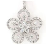 Collier pendente fiore pavè diamanti Crivelli@ 320 - immagine 3