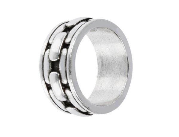 Anello a Fascia con Trama Catena - immagine 2