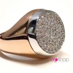 Anelli argento 925 placcato rosa e bianco Labrioro