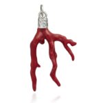 Charm argento 925 corallo rosso  Giovanni Raspini