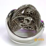 Anello OB 18 kt  fascione Diamanti neri bianchi - immagine 5