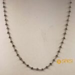 Collier oro bianco 18 kt rosario Diamanti Neri - immagine 4