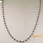 Collier oro bianco 18 kt rosario Diamanti Neri