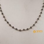 Collier oro bianco 18 kt rosario Diamanti Neri - immagine 5
