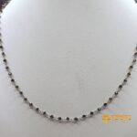 Collier oro bianco 18 kt rosario Diamanti Neri - immagine 6