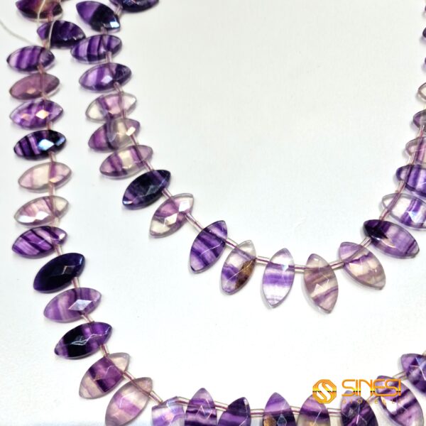Fili Pietre Naturali Fluorite a Gocce Sfaccettato