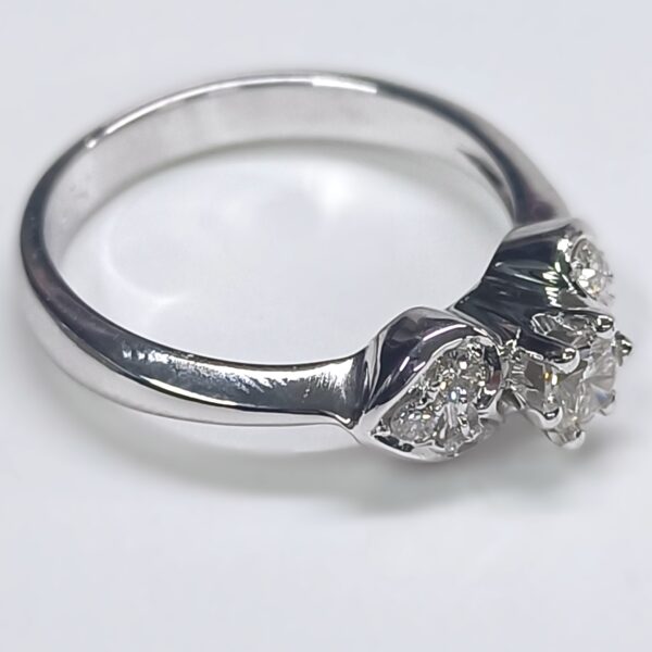 Anello oro bianco 18 kt
