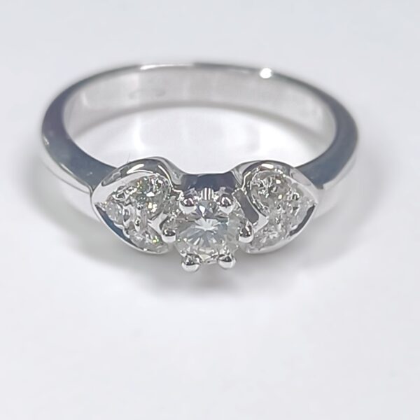 Anello oro bianco 18 kt - immagine 3