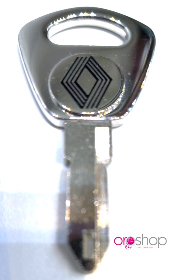 Chiave argento 925 logo auto Renaut